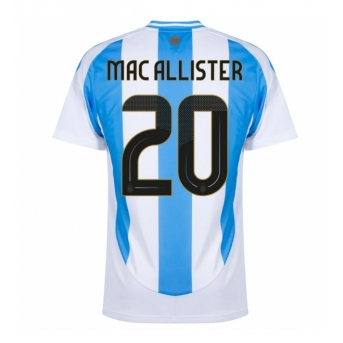 Argentina Alexis Mac Allister #20 Maglia Gara Casa Repliche Copa America 2024